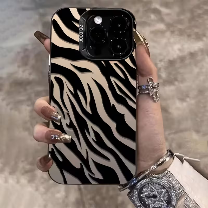 Zebra Pattern Black Advanced I - Apple Iphone 15 review and price